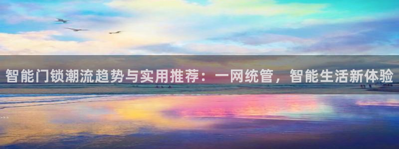 开丰娱乐科技：智能门锁潮流趋势与实用推荐：一网统管，智能生活