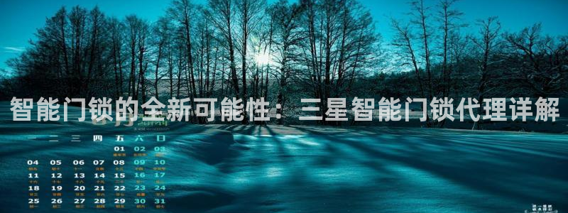 开丰娱乐官网电话：智能门锁的全新可能性：三星智能门锁代理详解