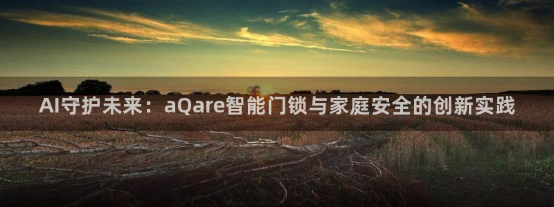 开丰娱乐登入：AI守护未来：aQare智能门锁与家庭安全的创