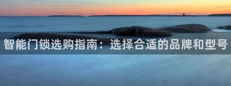 开丰娱乐：智能门锁选购指南：选择合适的品牌和型号
