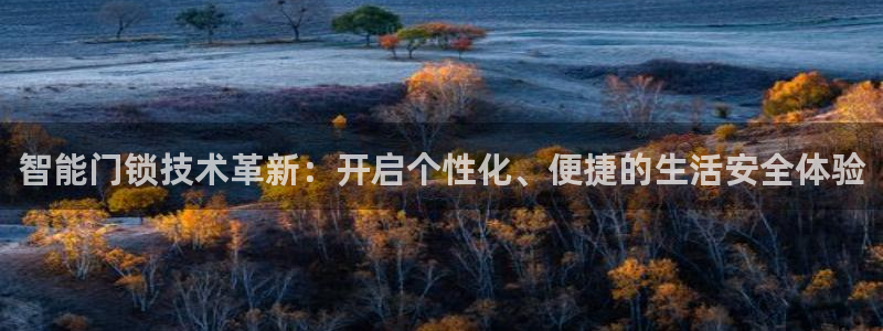 开丰娱乐新登录平台：智能门锁技术革新：开启个性化、便捷的生活
