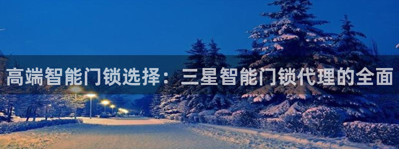 开丰娱乐靠谱吗：高端智能门锁选择：三星智能门锁代理的全面